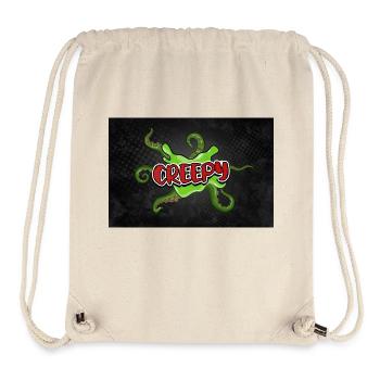 Gruseliger Halloween Comic Stil Graffiti Schriftzug - Stanley/Stella recycelter Gym Bag - Naturweiß - Vorne