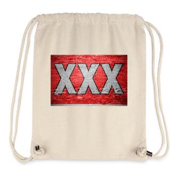XXX Ziegelsteinmauer Graffiti - Stanley/Stella recycelter Gym Bag - Naturweiß - Vorne