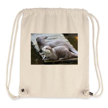 Asian small-clawed otter Zwergotter - Stanley/Stella Recycled Gym Bag - natural - Front
