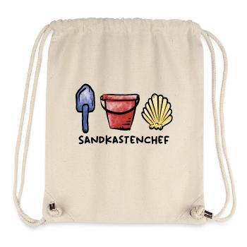 Sandkasten Chef / Spielzeug / Spielplatz / Sommer - Stanley/Stella recycelter Gym Bag - Naturweiß - Vorne