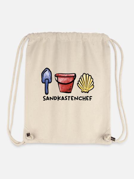 Sandkasten Chef / Spielzeug / Spielplatz / Sommer - Stanley/Stella recycelter Gym Bag - Naturweiß