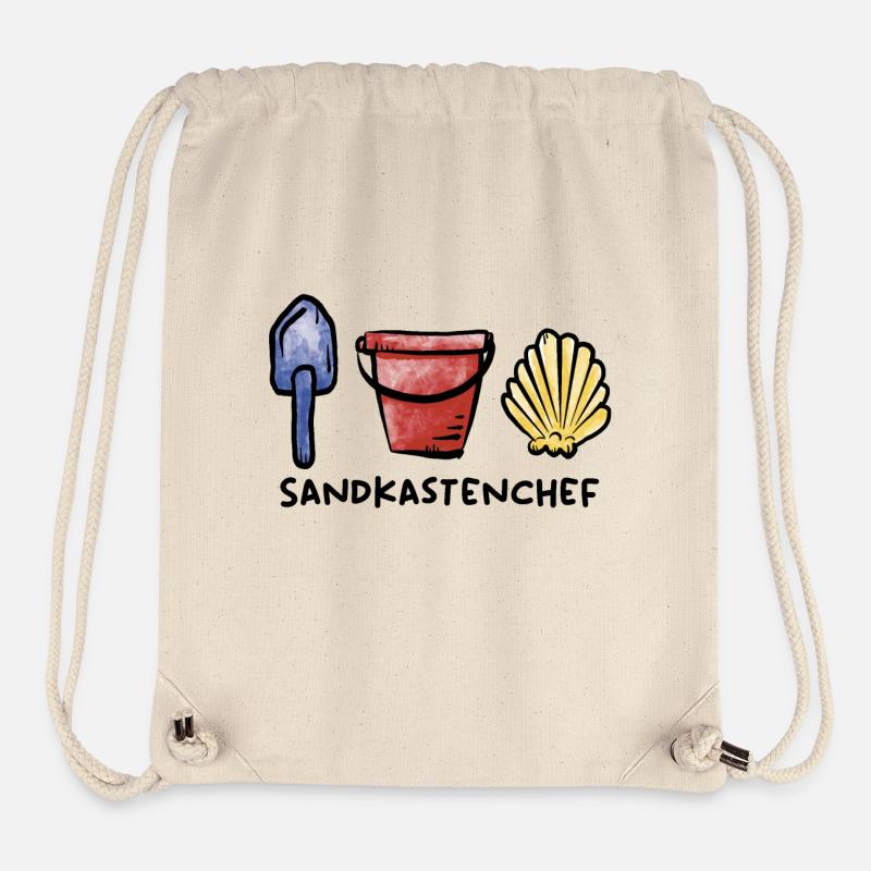 Sandkasten Chef / Spielzeug / Spielplatz / Sommer - Stanley/Stella recycelter Gym Bag - Naturweiß