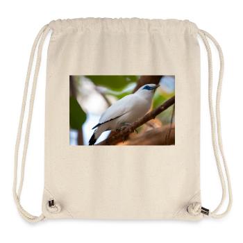 Bali starling Balistar Bali-Mynah, Leucopsar - Stanley/Stella Recycled Gym Bag - natural - Front