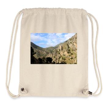 Montagnes de montagne Paysage de montagne Poster - Sac à cordon recyclé Stanley/Stella - blanc naturel - Devant