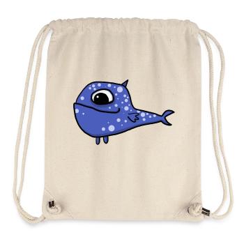 blauer Fisch - Stanley/Stella recycelter Gym Bag - Naturweiß - Vorne