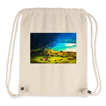 LUMIÈRE DE MER - Sac à cordon recyclé Stanley/Stella - blanc naturel - Devant
