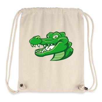 Walter the Crocodile - Stanley/Stella Recycled Gym Bag - natural - Front