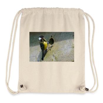 Great Tit Feeding Chicks - Stanley/Stella Recycled Gym Bag - natural - Front