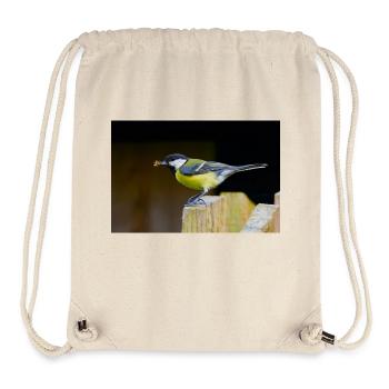 Great Tit with Spider - Stanley/Stella Recycled Gym Bag - natural - Front