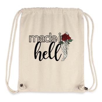 Fabriqué en enfer - Sac à cordon recyclé Stanley/Stella - blanc naturel - Devant