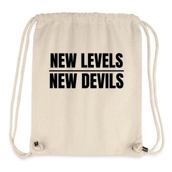 Nouveaux niveaux, nouveaux diables - Sac à cordon recyclé Stanley/Stella - blanc naturel - Devant