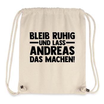 Vorname Andreas - Stanley/Stella recycelter Gym Bag - Naturweiß - Vorne