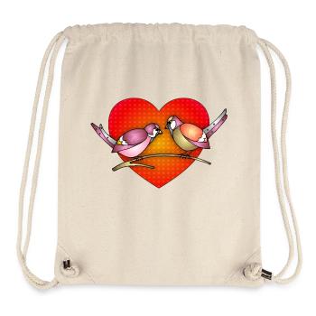 Bunte Vögel - Stanley/Stella recycelter Gym Bag - Naturweiß - Vorne