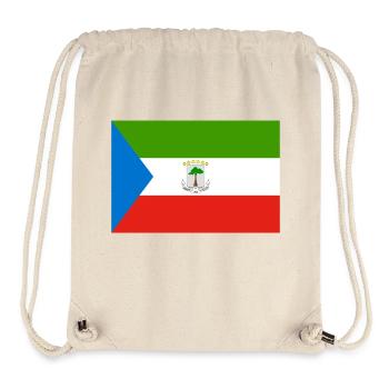 Guinée équatoriale - Sac à cordon recyclé Stanley/Stella - blanc naturel - Devant