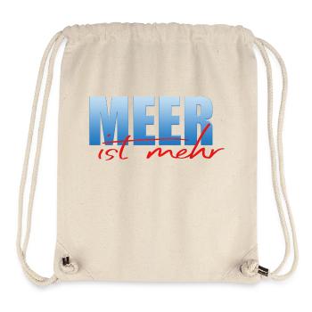 La mer, c’est plus - Sac à cordon recyclé Stanley/Stella - blanc naturel - Devant