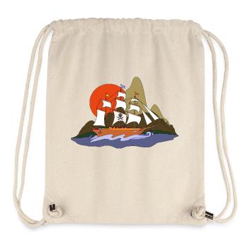 Sailing ship - Stanley/Stella Recycled Gym Bag - natural - Front