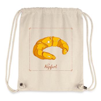 Breakfast croissants crisp and smart and sweet - Stanley/Stella Recycled Gym Bag - natural - Front
