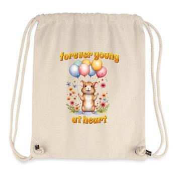 Forever young at heart, happy bday! - Stanley/Stella Recycled Gym Bag - natural - Front