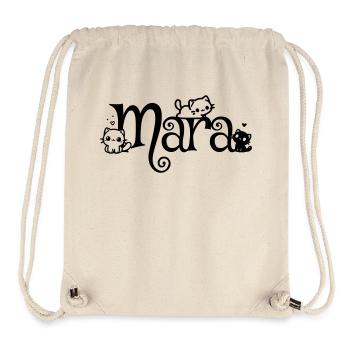 Mara Name Vorname Kätzchenname - Stanley/Stella recycelter Gym Bag - Naturweiß - Vorne