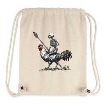 Chicken Skull - Stanley/Stella recycelter Gym Bag - Naturweiß - Vorne