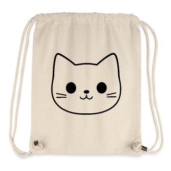 Katzengesicht, süße Katzenaugen, Kostümidee - Stanley/Stella recycelter Gym Bag - Naturweiß - Vorne