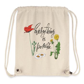 everything is possible - Stanley/Stella Recycled Gym Bag - natural - Front