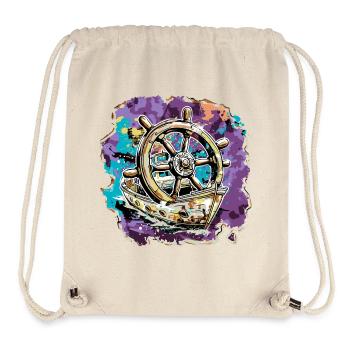 Holiday begins on the boat skipper captain - Stanley/Stella Recycled Gym Bag - natural - Front