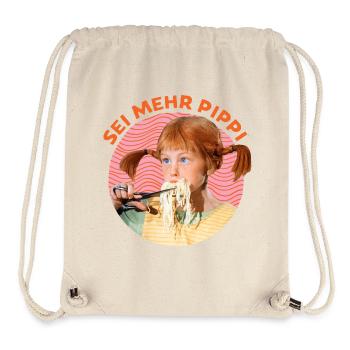 Pippi Langstrumpf Design Sei Mehr Pippi - Stanley/Stella recycelter Gym Bag - Naturweiß - Vorne