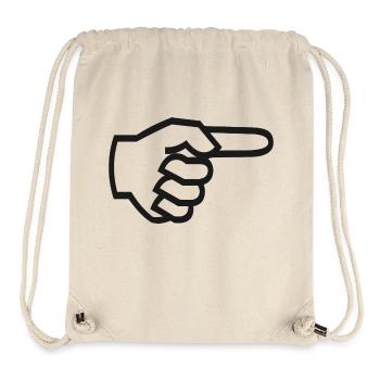 Right index finger - Stanley/Stella Recycled Gym Bag - natural - Front