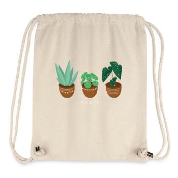 plant lover plant love - Stanley/Stella Recycled Gym Bag - natural - Front