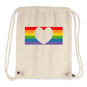 pride rainbow flag - Stanley/Stella Recycled Gym Bag - natural - Front