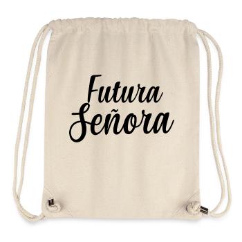 Futura Señora Engagement Bridal Shower Wedding - Stanley/Stella Recycled Gym Bag - natural - Front
