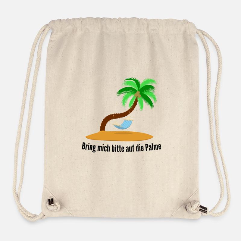 Bring mich bitte auf die Palme, Einsame Insel - Stanley/Stella recycelter Gym Bag - Naturweiß