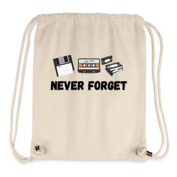 Never Forget - Stanley/Stella recycelter Gym Bag - Naturweiß - Vorne