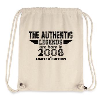 Legends are born in Vintage - Stanley/Stella Recycled Gym Bag - natural - Front