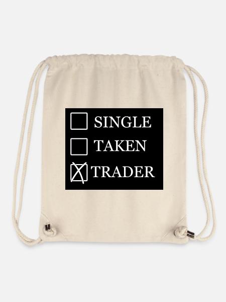 t shirt trader blanc sur noir - Sac à cordon recyclé Stanley/Stella - blanc naturel