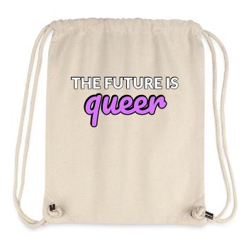 L’avenir est queer - Sac à cordon recyclé Stanley/Stella - blanc naturel - Devant