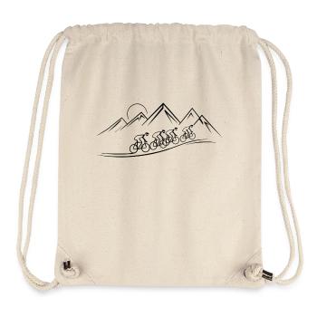 Bicycle Tour Mountains Bicycle Nature Excursion - Stanley/Stella Recycled Gym Bag - natural - Front