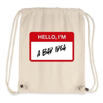 Bad Idea - Stanley/Stella recycelter Gym Bag - Naturweiß - Vorne