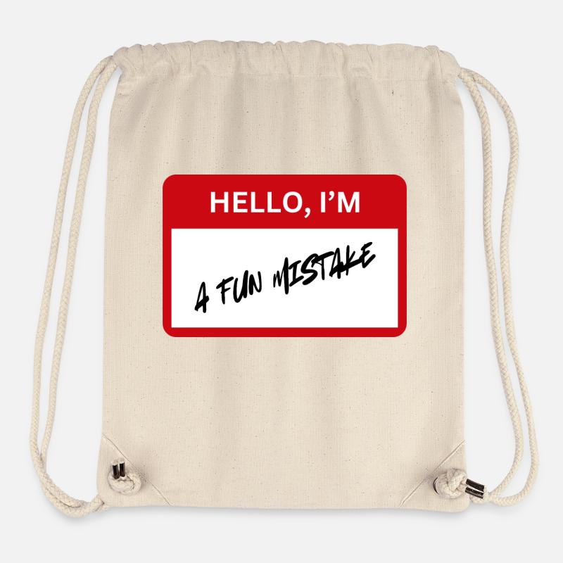 fun mistake - Stanley/Stella recycelter Gym Bag - Naturweiß