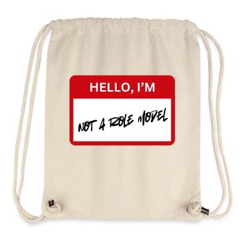 No Role Model - Stanley/Stella Recycled Gym Bag - natural - Front