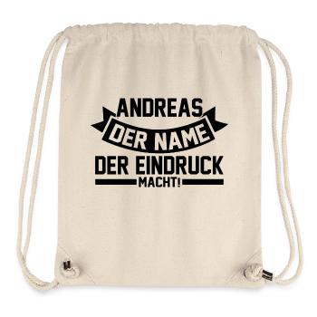 Vorname Andreas - Stanley/Stella recycelter Gym Bag - Naturweiß - Vorne