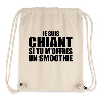 Mann, der es liebt: Smoothie. Lustiger Design-Humor - Stanley/Stella recycelter Gym Bag - Naturweiß - Vorne