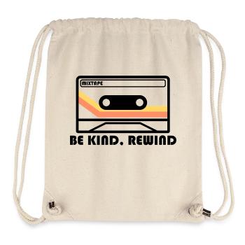 "Be Kind, Rewind" – Tape Design 📼 - Stanley/Stella Recycled Gym Bag - natural - Front
