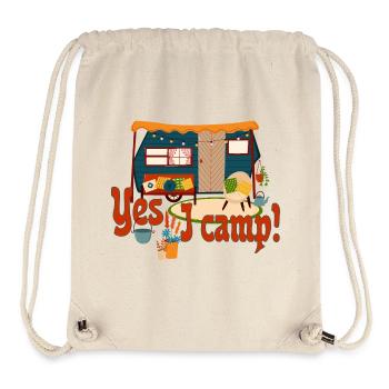 Romantic Trailer - Yes I camp 1 - Stanley/Stella Recycled Gym Bag - natural - Front