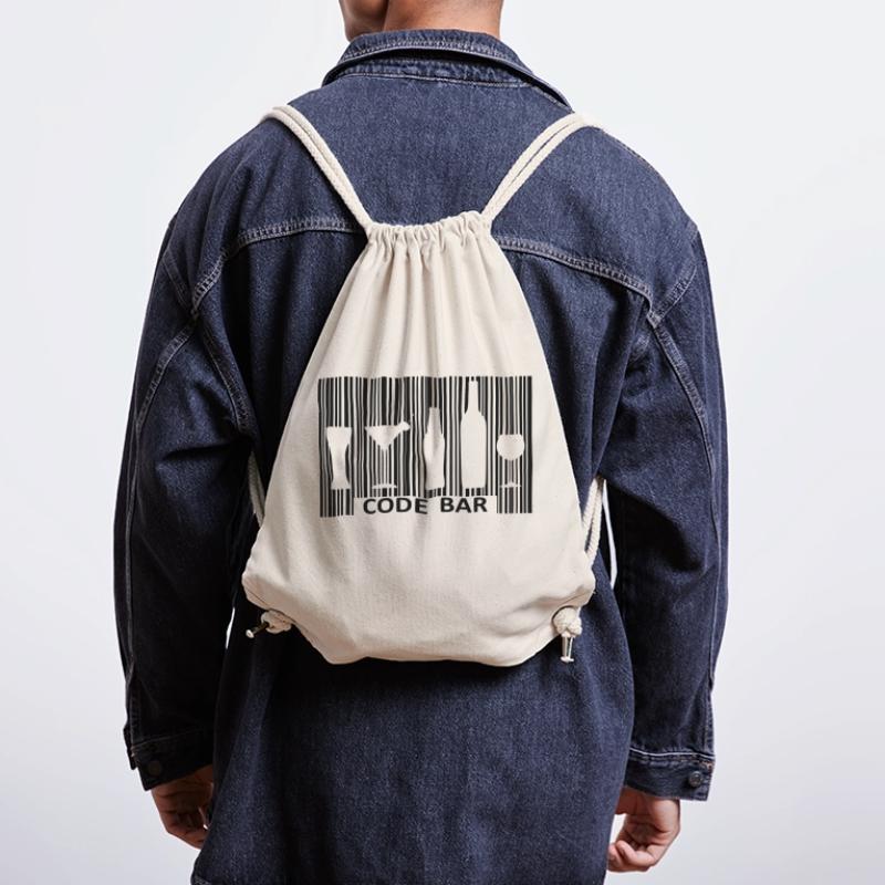 Code bar Sac à cordon recyclé Stanley/Stella