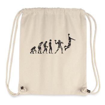 Basket-ball Evolution Basketball Basket - Sac à cordon recyclé Stanley/Stella - blanc naturel - Devant