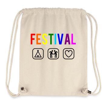 Festival - Festival-goer - Stanley/Stella Recycled Gym Bag - natural - Front