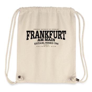 Frankfurt am Main (noir à l'ancienne Edt. '13) - Sac à cordon recyclé Stanley/Stella - blanc naturel - Devant