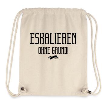 eskalieren ohne grund - Stanley/Stella recycelter Gym Bag - Naturweiß - Vorne